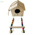 UK bird toys Pet Nest Bird House for cage nesting , Balcony and Garden Hanging for all typea sparrows java , finches , love birds , budgies ummingbird, Birds Nest for Balcony Made with Quality Wood. 