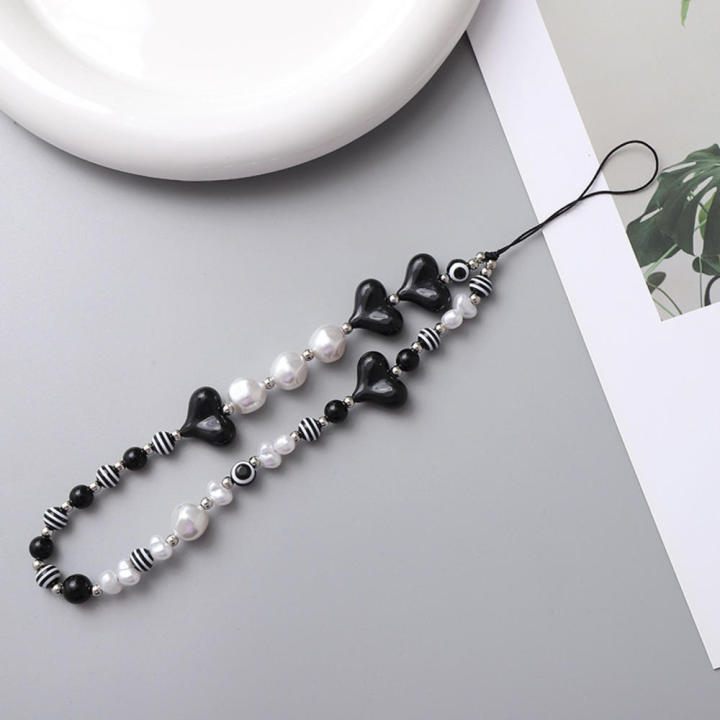 Bow beaded keychain Adorable Acrylic Korean version  case hanger Smiling face New Korean  strap for  decoration Fashion accessories Gift for friends Suitable for all ages Daily  accessory