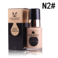 Natural Foundation Waterproof Moisturizing Oil Free Full Coverage Deep Whitener Liquid Foundation 30Ml. 