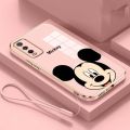 Casing For VIVO V2043 V2032 V2026 V2029 V2027 V2052 V2038 V2042 V2054 V2037 V2048 1935 1938 1901 1902 1904 1906 Stylish Mickey Mouse Rubber Phone Cover Glossy Electric Plating Case Shockproof Casing. 
