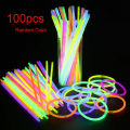 New 50Pcs Party Fluorescence Light Glow Sticks Bracelets Neon Lights Stick Glowing Lights for Room Glow in the Dark Neon For Wedding Party Colorful Glow Stick Gifts. 