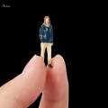 1/64 Scale People Figurines Miniature People Model for DIY Projects Layout. 