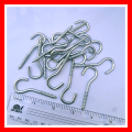 20Pcs 10 Number/2 inches Stainless Steel Screw Hook Lamp Hooks Wall Wood Hook Sheep Eye Self Tapping Screw. 