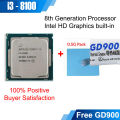 Intel i3-8100 8th Generation Quad-Core Processor 3.6GHz LGA 1151. 