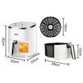 RAF Air Fryer, 4.8 Liters, 1200 Watts, White - R.5006W. 