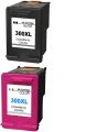 Kyansin Remanufactured 300 300XL Ink Cartridges High Yield 300 XL (CC641EE & CC644EE) Compatible with HP DeskJet D1660/D2660/D5560/F2480/F4280 HP PhotoSmart C4680/C4780 (1 Black,1 Tri-colour). 