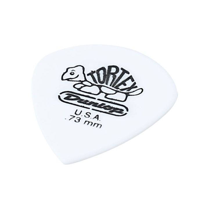 6pcs Dunlop Tortex White Guitar Picks Bass Mediator Acoustic Electric Accessories Classic 0.73/0.88/1.0/1.14/1.35/1.5mm Picks