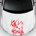 Decorative Sticker Stylish Pattern Howling Wolf Car Decal. 