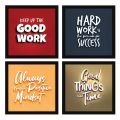 Pack of 4 Inspiration Motivational Quote Picture Frames Wall Hangings with Free print Wall Decoration Photo Frame Wall Hanging Home Decoration Picture Gallery for Living Room Bedroom Study Room Amari. 