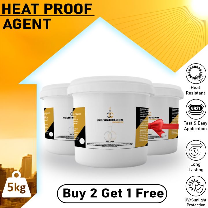 Buy 2 Get 1 Free Country Chemical 5L Heat Proofing Chemical Paint - Heat Proof Agent - Heat shield - Heat Proofing Agent - Heat Proof Chemical - Hydra Sealant (Waterproof Leak Agent) - By Bulmart.pk