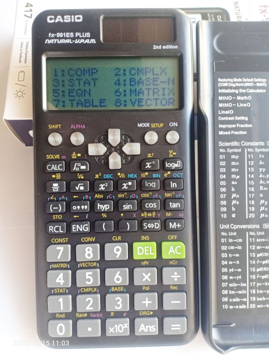 Casio fx-991EX plus 2nd Edition Scientific Calculator Original Master Copy for Cambridge Students 552 Functions