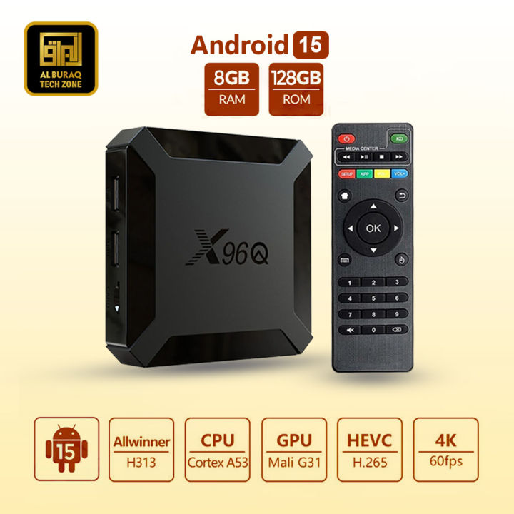 X96Q - 8GB+128GB - Android 15 - 4K - Smart Android TV Box