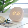 Square Small Alarm Clock Luminous Mute LED Multifunctional Digital Clock Light Electronic Desktop Digital Table Clocks 3 Colors. 