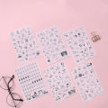 6 Sheets/lot Scrapbook Accessories Students Gift PP Diary Decoration Cute Cartoon Multi Purpose Children Sticker Toys. 