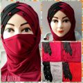 Pearl Ready To Wear Hijab With Nakab Two Color Combination Be Hijabi. 