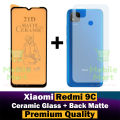 Redmi 9c Combo Matte Glass Protector + Carbon Fiber Skin - SnapDeal. 