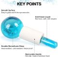 Facial Ice Globes Smart Cool Face Roller Ball, Facial Massage Tools for for Neck Eye Circle Reduce Puffiness Anti Ageing Wriknles Soothing Firming Skin 2Pcs. 