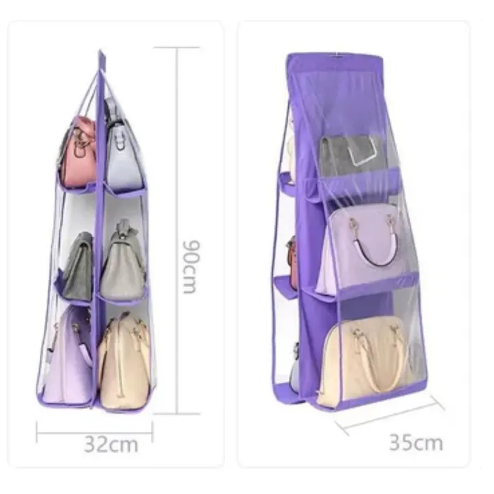 Dust-proof,%20smaller%20in%20size%20bag%20organizer%20with%206%20pockets%20for%20handbags%20and%20an%20attached%20hook%20-%20Image%207