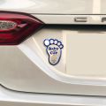 New 2X Baby in Car ticker Baby on Board Car Aluminum ticker for Nian X-TRAIL Qahqai koda Octavia Fabia Renault Clio A - 243247935. 
