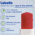 Labello Pomegranate Shine Lip Balm, 24H Melt-In Moisture, with Shea Butter and Natural Oils Enriched with Vitamins, with Natural Ingredients, Mineral Oil Free, Vegan. 