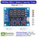 HW-586 1.2v to 12v Li-ion Lithium and Lead-Acid Battery Capacity Tester Meter 18650 Resistor Discharge Tester HW586 ZB2L3 By Electrica. 