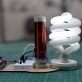 DIY Tesla Coil Kit, Mini Tesla Tower. WIRELESS TRANSMISSION. 