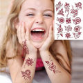 Fashion Stickers Temporary Water Proof Henna Tattoos/ Mehndi Stickers For Kids. 