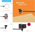 Long Overhead Tripod Mount for Phone Webcam Ring Light, Gooseneck Desk Phone Arm Holder for Over Head Video Recording Filming Live Streaming, Webcam Tripod Stand with Articulating Arm tripod stand. 
