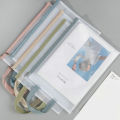 Zishfas Portable Document Holder Waterproof Transparent File Holder Zipper Bag with Handle Large Capacity Document Storage for Office Supplies Pvc Material Buyers' Choice Sturdy File Container. 