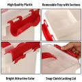 Plastic First Aid Box Lockable Medicine Storage Box Emergency Cabinet Organizer with Detachable Tray and Handle Portable for Home Camping Travel Hikingm. 