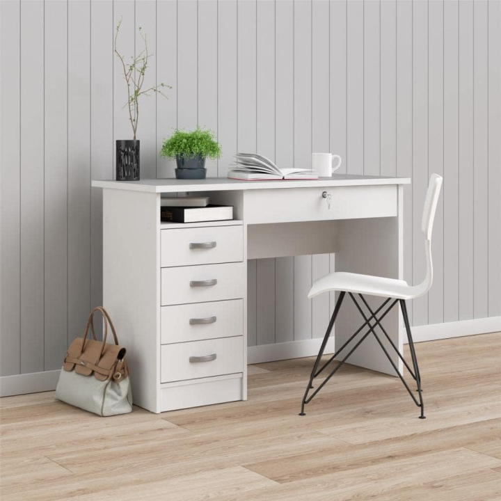 Arqam.B Home Office Desk, Study Table, Writting Desk with 5 Drawers ...