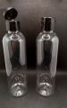 Empty Plastic Push Bottle 225ml Transparent / Press Empty Bottles for Hair Oil / Lotion Bottles Empty Push Bottles / Flip Top Bottle. 