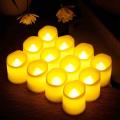 Flameless led Candles / Led Flameless Tea Light Candles, Battery Operated Non Flickering 4cm Candles  Birthday &Wedding  Decoration. 