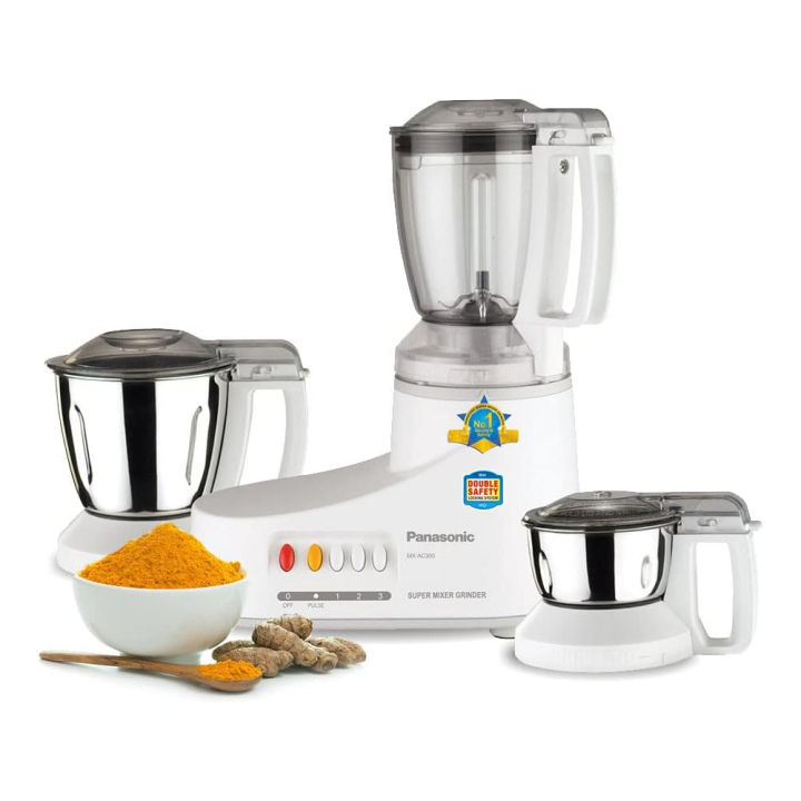 Panasonic 1000W (3 In 1) Blender Grinder & Mincer With Steel Jar. AC300