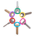 10PCS Key Covers For House Keys Hollow Multi Color Rubber Key Chain Accessories Soft Keys Ring Caps Locks Cap Topper Keyring. 
