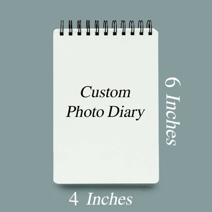 Custom photo dairy with your pictures l Print your pictures in dairy in 4x6 inches