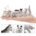 Animal Model Decor Easy to Store Mini Arctic Winter Animals Model. 
