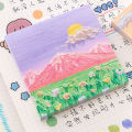 Oil Painting Sticky Memo Pad 80sheets Colored Notepad Sticky Notes Office School. 