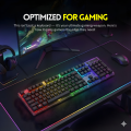 RGB Aura Gaming Keyboard | Transparent Built Rainbow LED Backlit Mechanical Feel 104-Key Wired Keyboard | Full-Size Gaming Keyboard for PC, Laptop, Desktop & Office Use | Stylish Modern Backlit RGB Keyboard for Gamers. 