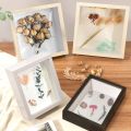 3d Multipurpose Deep Frame for Dried Flowers Wooden Photo Frame 3cm Depth Nordic Shadow Box Picture Specimens Holder Wall Decor. 