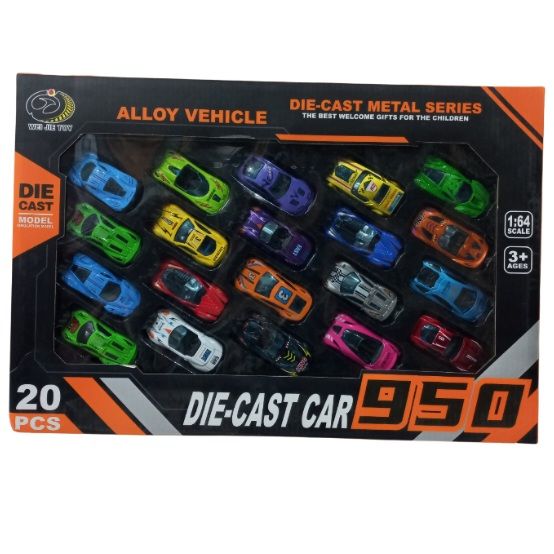 20pcs Die Cast Metal Cars For Kids