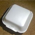 100 Pcs Pieces Disposable Thermocol Foam Snack Box for Burger Rice Noodles Brownies Fries. 