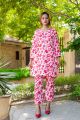 Hooriya's New Trendy Fusion Fashion Dress By Hooriya's New Stylish Poly Cotton Best Quality 2 Piece Kurti & Trouser Set For Ladies And Girls By Hooriya's. 