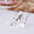 24pcs Plastic Mini Glass Slipper 3D High Heel Shoe Shape Party DIY Decorations Cake Decoratiing Tools DIY  Pink Clear Hot. 