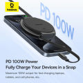 Baseus Type-C to Type-C 100W Charging Cable, Pathfinder Series Free2Draw Fast Charging Data Cable. 
