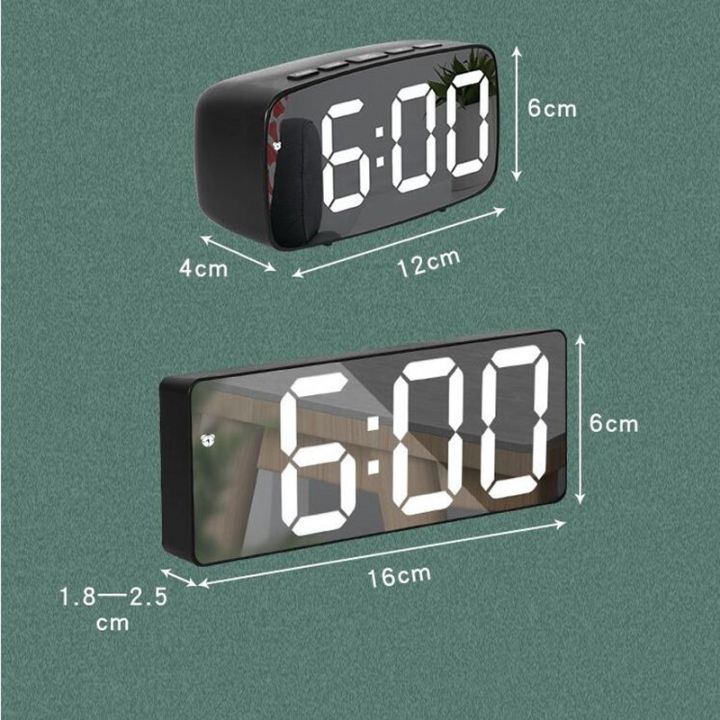 Clocks%20Digital%20Multi-Function%20Girls%20Side%20Table%20Makeup%20Mirror%20Smart%20Desk%20Clock%20For%20Room%20Bedside%20Student%20Alarm%20Timer%20-%20Image%202