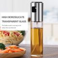 Oil Spray Bottle | Edible Oil Bottle | Glass Oil Spray Bottle | Oil-Control Dispenser Pump | Kitchen Gadget | Cooking Tool for BBQ | Baking | Frying | Salad | 100ml. 