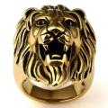 Mini Gold Lion Ring. 
