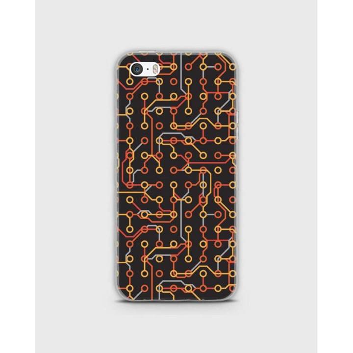 IPhone SE  Cover in Hybrid Soft Case cover Tpu  Electric Board Style - 1cover2324