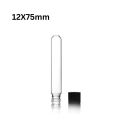 Pyrex 12x75mm Glass Culture Tubes with Screw Caps, 5-10 Pcs - 5mL Borosilicate Glass Test Tubes for Scientific Research, Borosilicate Glass Round Bottom Culture Tube with Screw Cap Ideal for Labs Classrooms & Home Use. 
